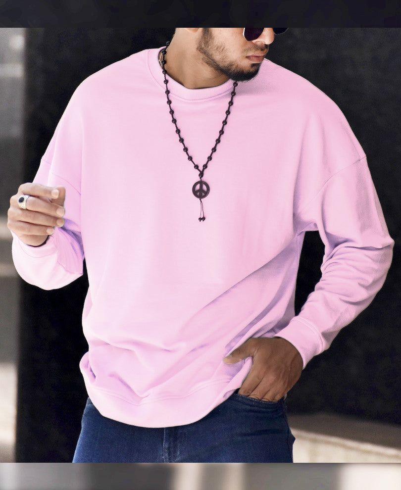 Light Purple Plain Sweatshirt