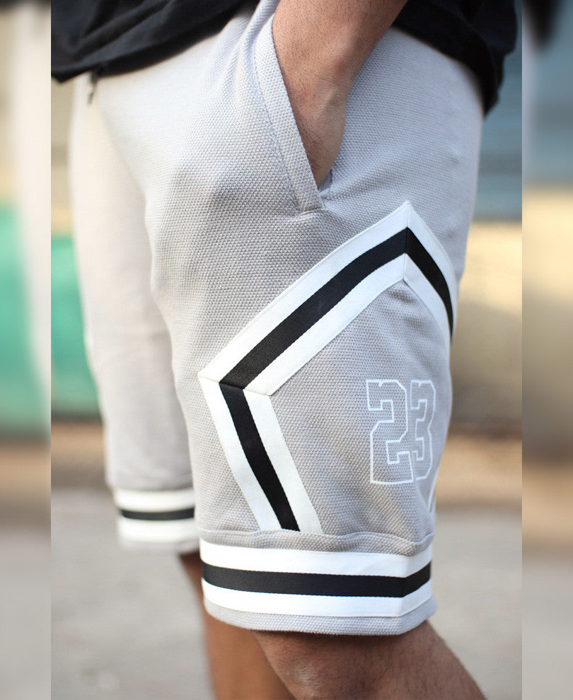 Grey Side Stripe 23 Shorts