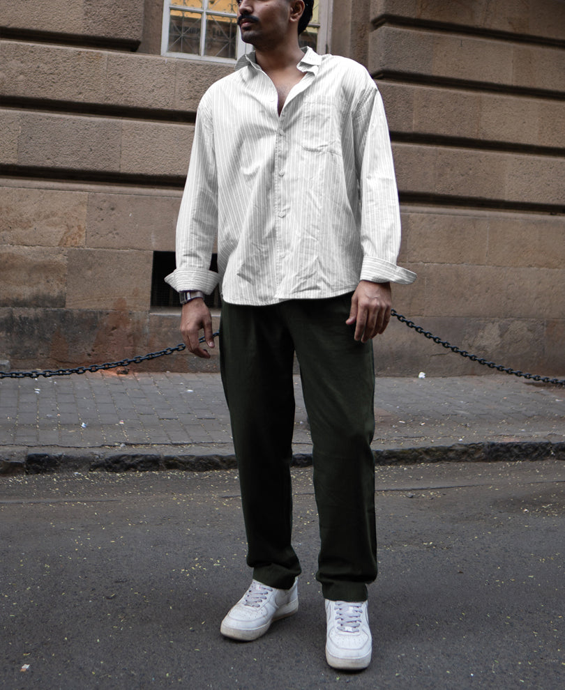 Green Linen Pant
