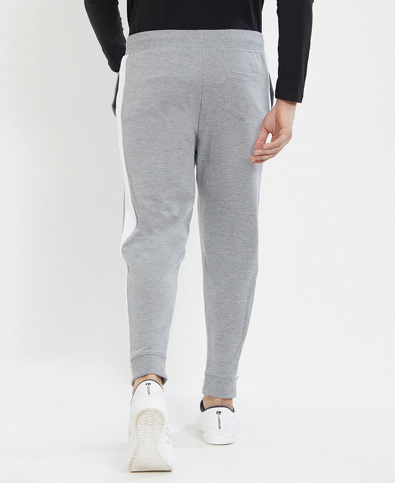 Mens Grey Stripes Track Pant