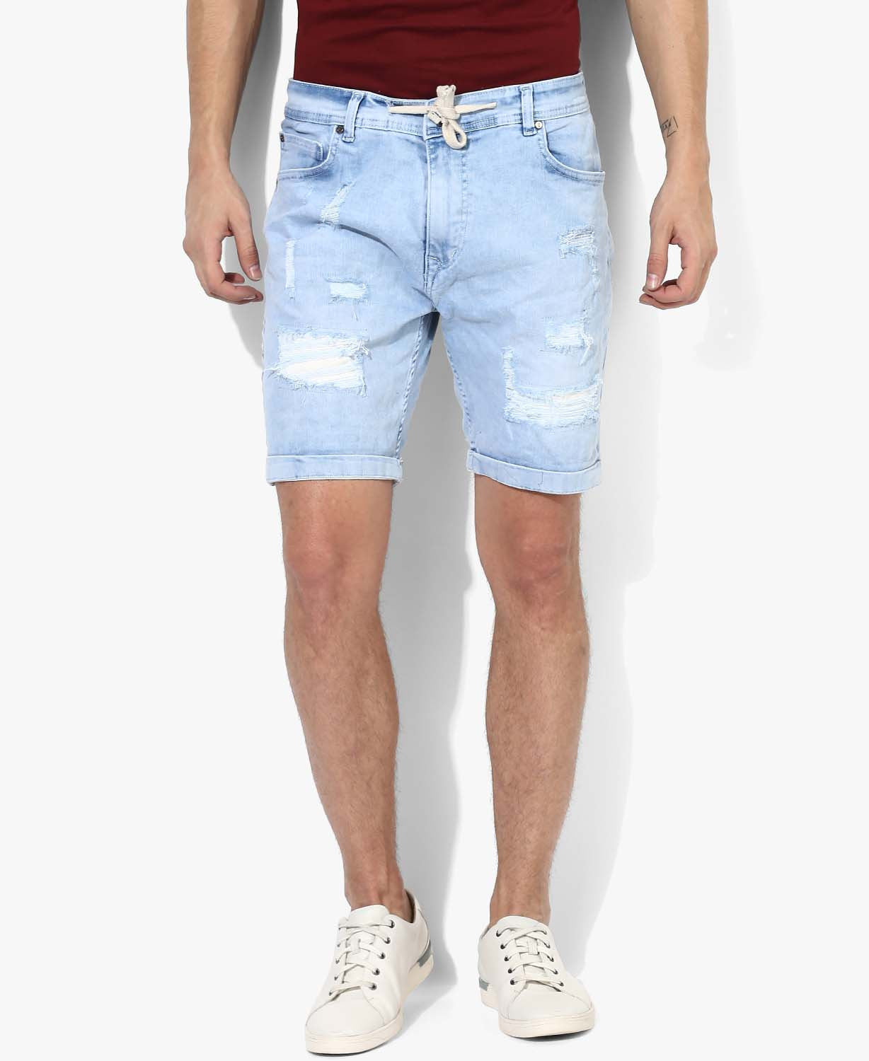 Light Blue Denim Shorts
