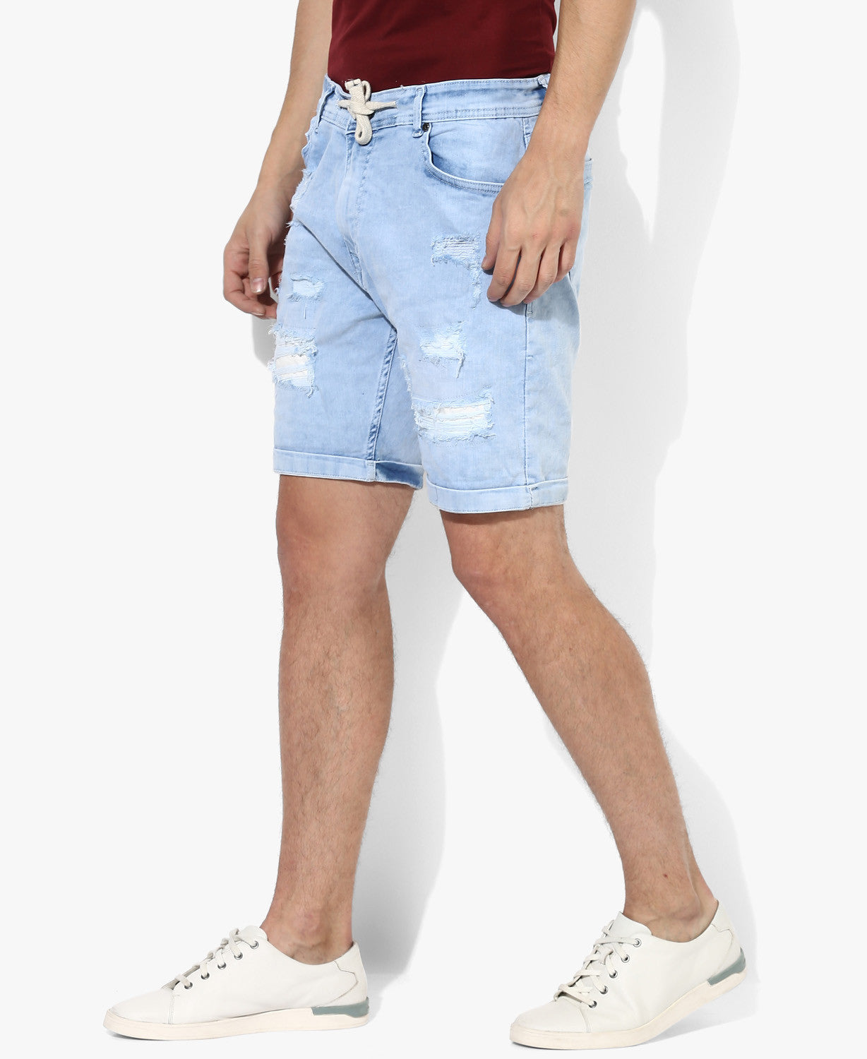 Light Blue Denim Shorts