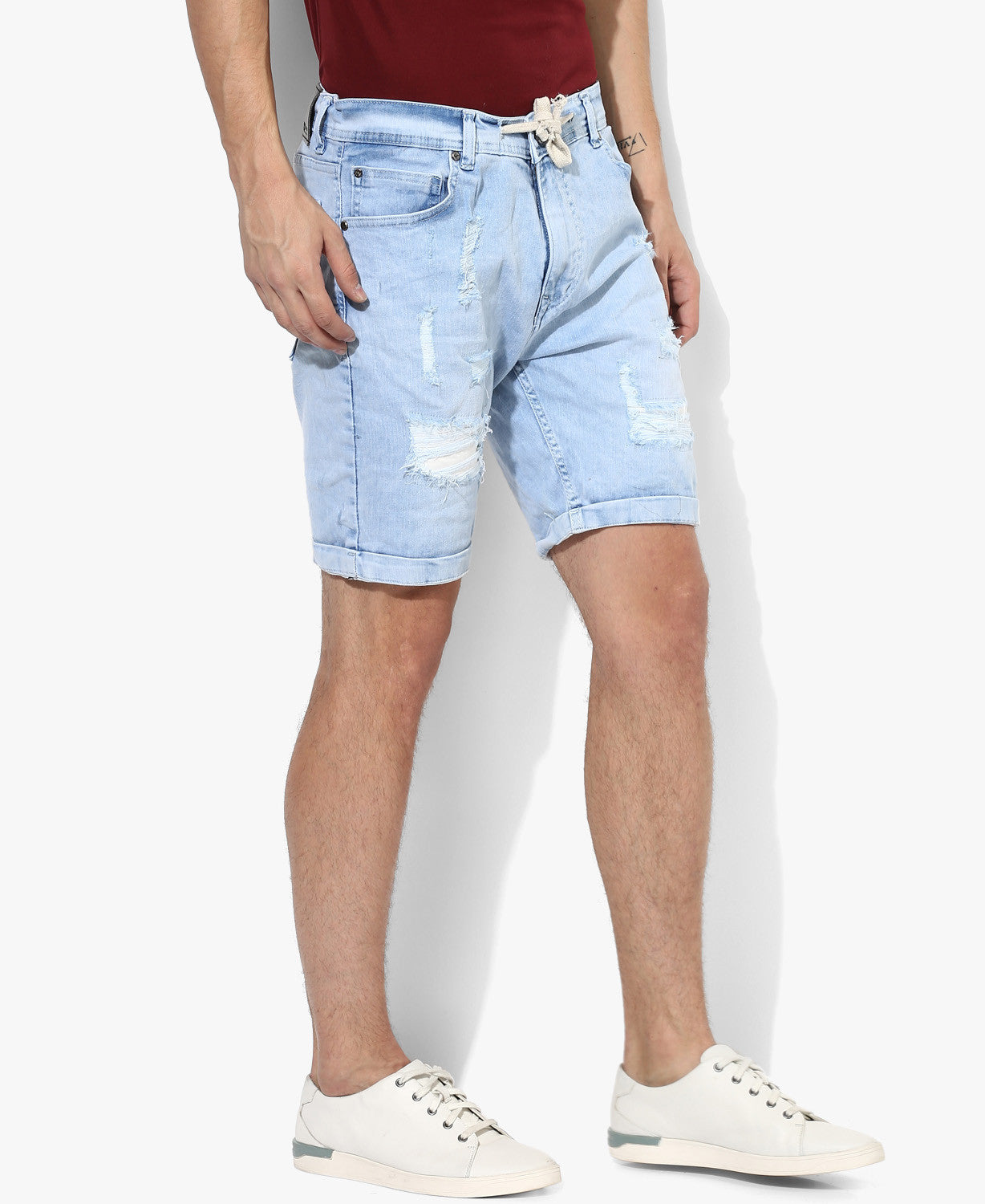 Light Blue Denim Shorts