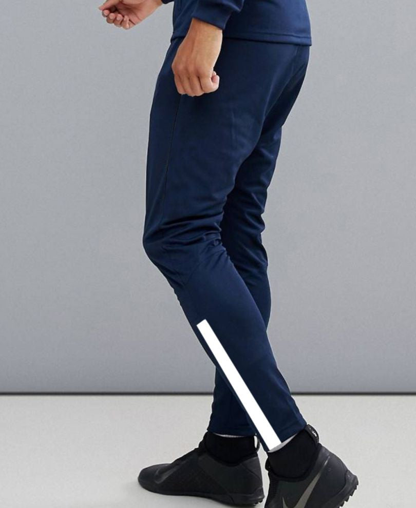Dry Fit Navy Blue Single Stripes Track Pants
