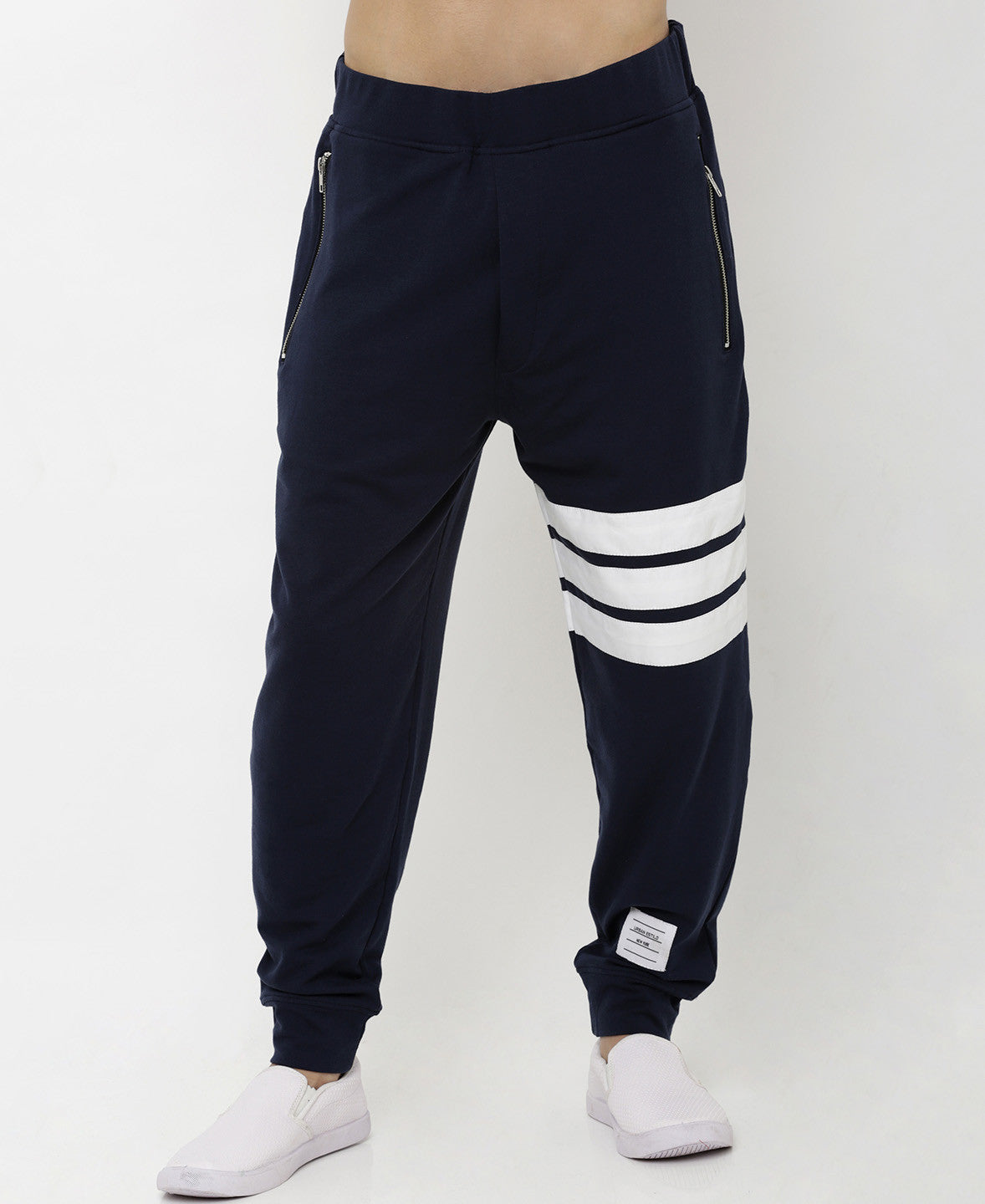 Mens Navy Blue Track Pant