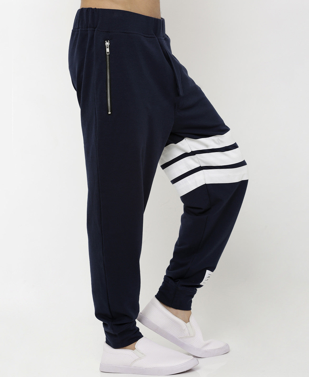 Mens Navy Blue Track Pant