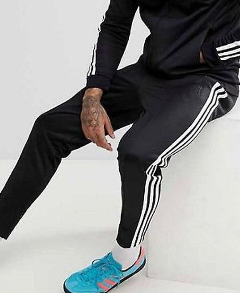 Dry Fit Black Stripes Track Pants