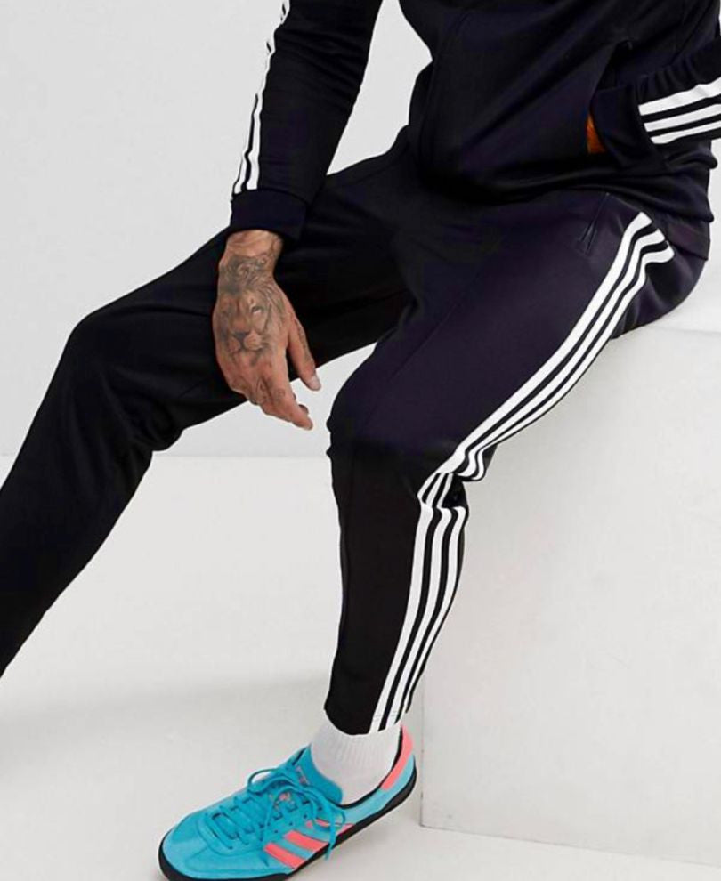 Dry Fit Blue Stripes Track Pants